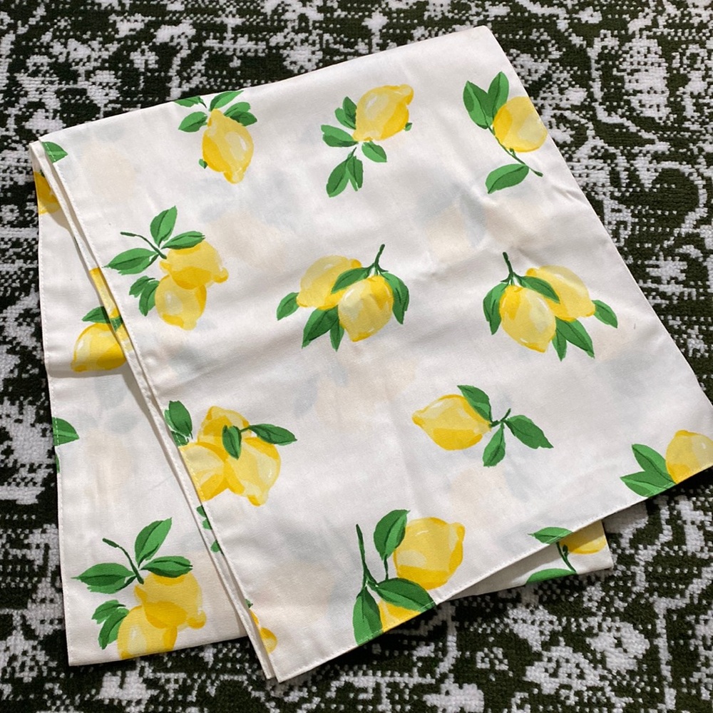 Kate Spade Lemon Print Table Runner